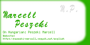 marcell peszeki business card